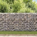 gabionkurv galvaniseret stål 120 x 30 x 50 cm