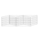 gabionkurv galvaniseret stål 120 x 30 x 50 cm