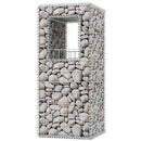 gabionkurv/plantekasser 2 stk. stål 50 x 50 x 120 cm