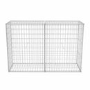 gabionkurv galvaniseret stål 150x50x100 cm