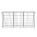 gabionkurv 200 x 50 x 100 cm galvaniseret stål