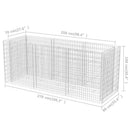 gabion-højbed 270x90x100 cm stål
