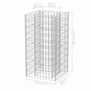 gabion-højbed 50x50x100 cm stål