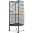 fuglebur 54x54x146 cm stål sort