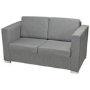 topersoners sofa i stof lysegrå