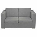 topersoners sofa i stof lysegrå