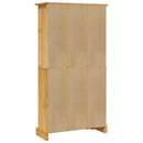reol fire hylder Corona-serien mexicansk fyrretræ 80x29x150 cm