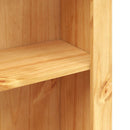 reol fire hylder Corona-serien mexicansk fyrretræ 80x29x150 cm