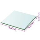 hylde glaspanel klar 20x20 cm