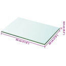 hylde glaspanel klar 20x30 cm