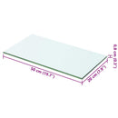 hylde glaspanel klar 50x20 cm