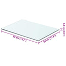 hylde glaspanel klar 50x30 cm