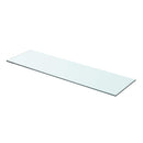hylde glaspanel klar 70x20 cm