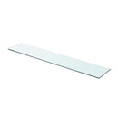 hylde glaspanel klar 80x15 cm