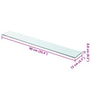 hylde glaspanel klar 90x12 cm