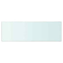 hylde glaspanel klar 90x30 cm