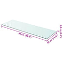 hylde glaspanel klar 90x30 cm