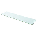 hylde glaspanel klar 100x25 cm