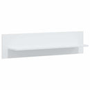 skabssæt med tv-skab og LED-lys 5 dele sort