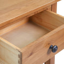 konsolbord 50 x 32 x 75 cm massivt egetræ