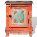 natbord i massivt mangotræ orange
