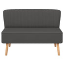 sofa i stof 117x55,5x77 cm mørkegrå