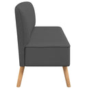 sofa i stof 117x55,5x77 cm mørkegrå
