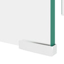 TV-bord/monitorstand i klart glas 80x30x13 cm