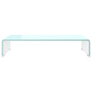 tv-stativ/skærmforhøjer 60x25x11 cm glas grøn