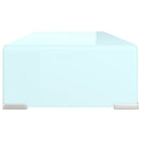 tv-stativ/skærmforhøjer 60x25x11 cm glas grøn