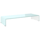 tv-stativ/skærmforhøjer 80x30x13 cm glas grøn