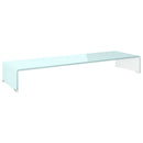 tv-stativ/skærmforhøjer 100x30x13 cm glas grøn