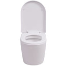 væghængt toilet keramisk hvid