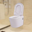 væghængt toilet keramisk hvid
