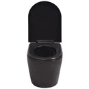 væghængt toilet keramisk sort