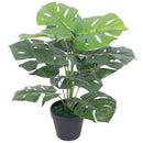 kunstig monstera-plante med potte 45 cm grøn