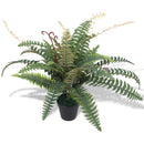 kunstig bregneplante med urtepotte 60 cm grøn