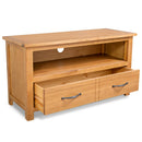tv-skab 90x35x48 cm massivt egetræ