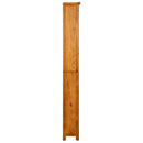 bogreol 80x22,5x180 cm 6 hylder massivt egetræ