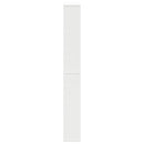 skoskab 4 hylder med spejl 63x17x134 cm hvid