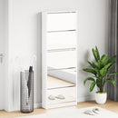 skoskab 5 rum 63x17x169,5 cm spejlhvid