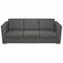 sofasæt i to dele stof mørkegrå