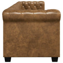 2-personers og 3-personers Chesterfield sofasæt brun