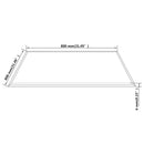 bordplade hærdet glas firkantet 800 x 800 mm