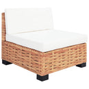 sofasæt 27 dele naturlig rattan