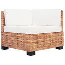 sofasæt 27 dele naturlig rattan