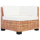 sofasæt 18 dele naturlig rattan