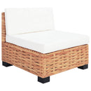 sofasæt 18 dele naturlig rattan