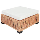 sofasæt 18 dele naturlig rattan
