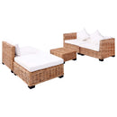 sofasæt 14 dele naturlig rattan